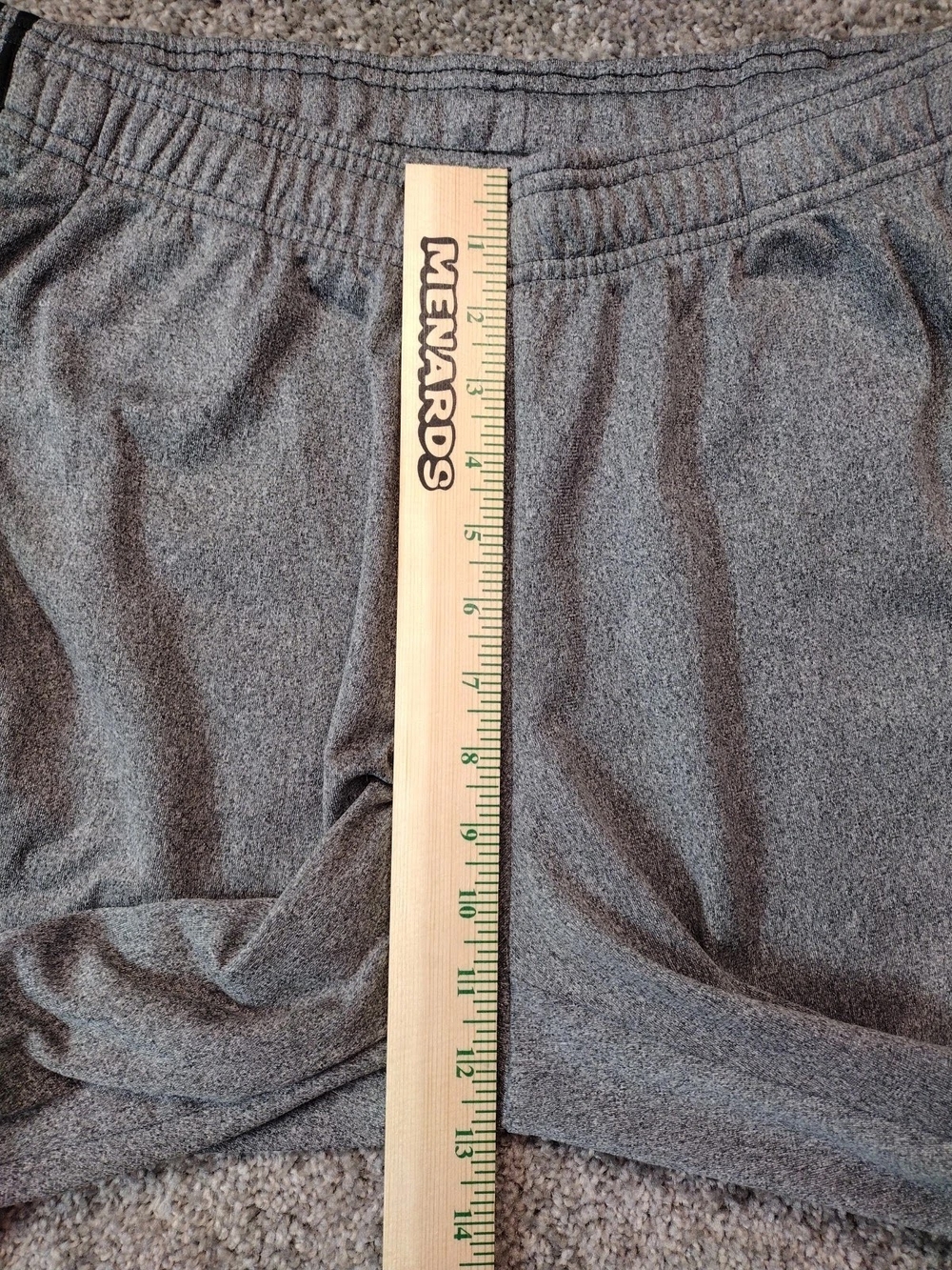 Adidas Tricot Joggers Mens Large Side Stripes Ankle Cuffs Drawstring Gray + Blac - Picture 10 of 15